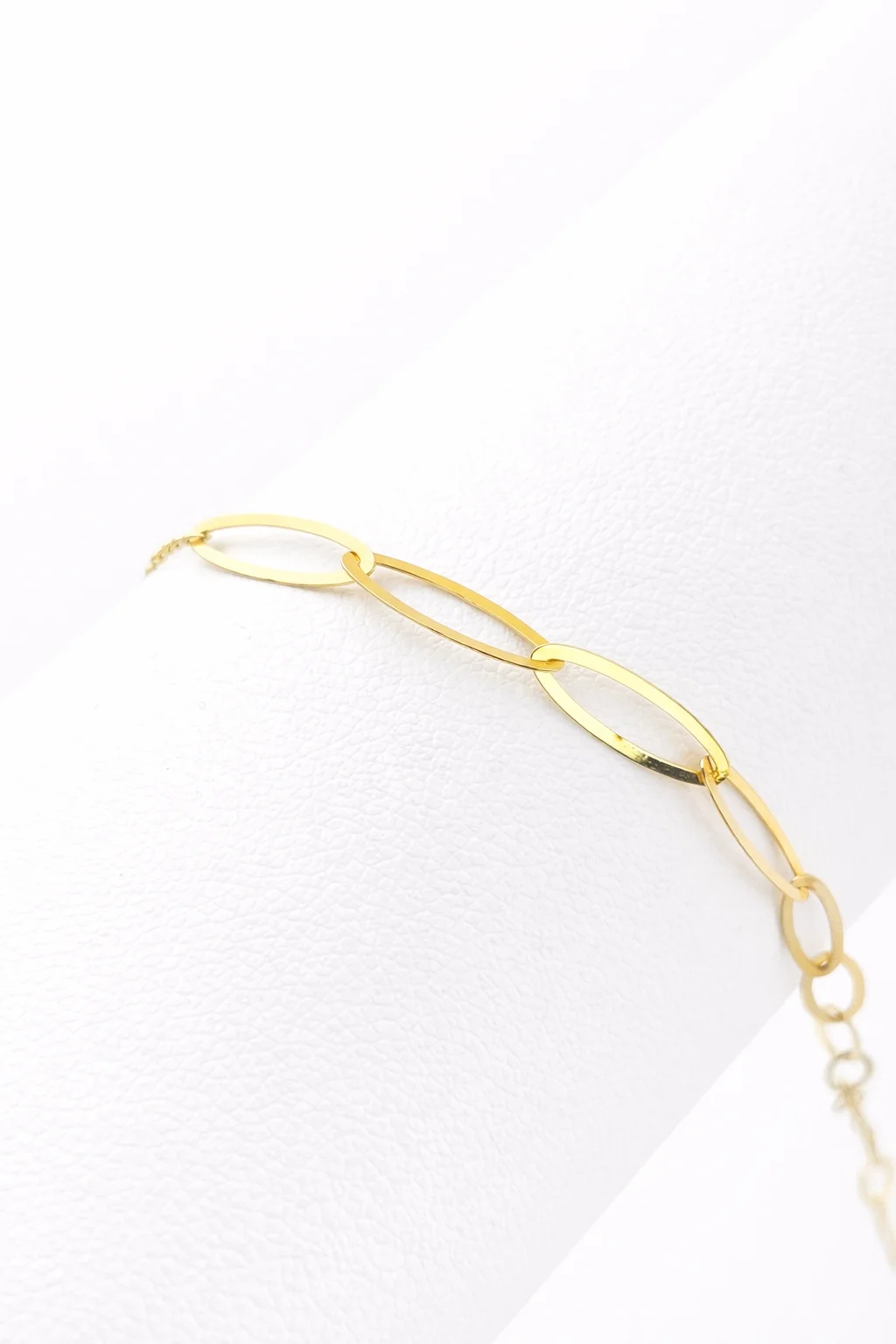 OVAL CHAIN BRACELET – 18K GOLD LINK BRACELET