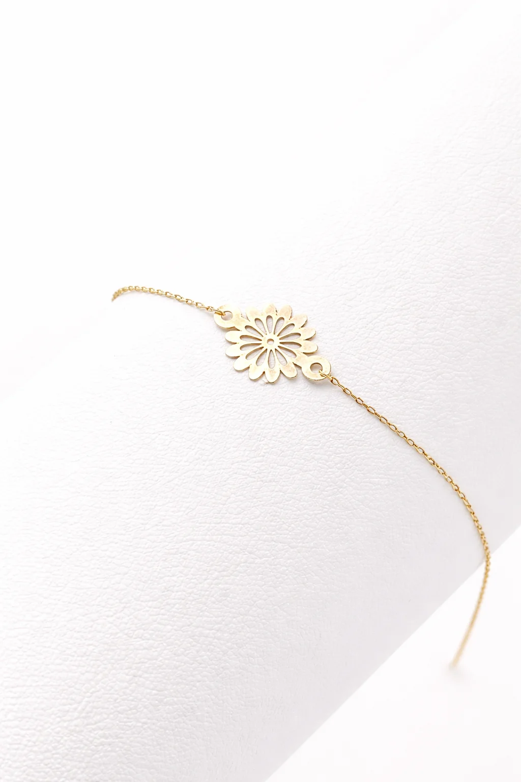 SUNFLOWER – 18K GOLD FLORAL BRACELET