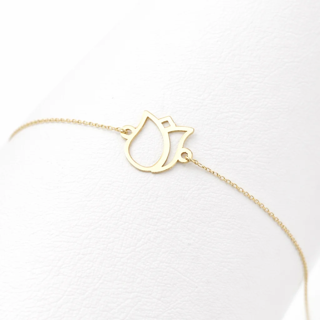 TULIP BLOOM BRACELET – 18K GOLD BRACELET