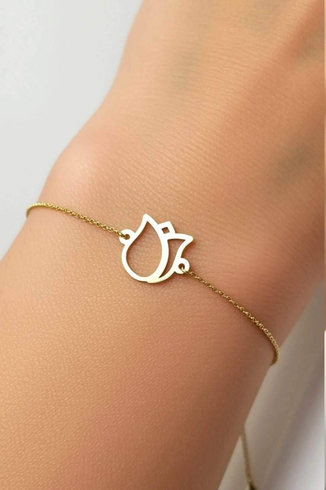 TULIP BLOOM BRACELET – 18K GOLD BRACELET