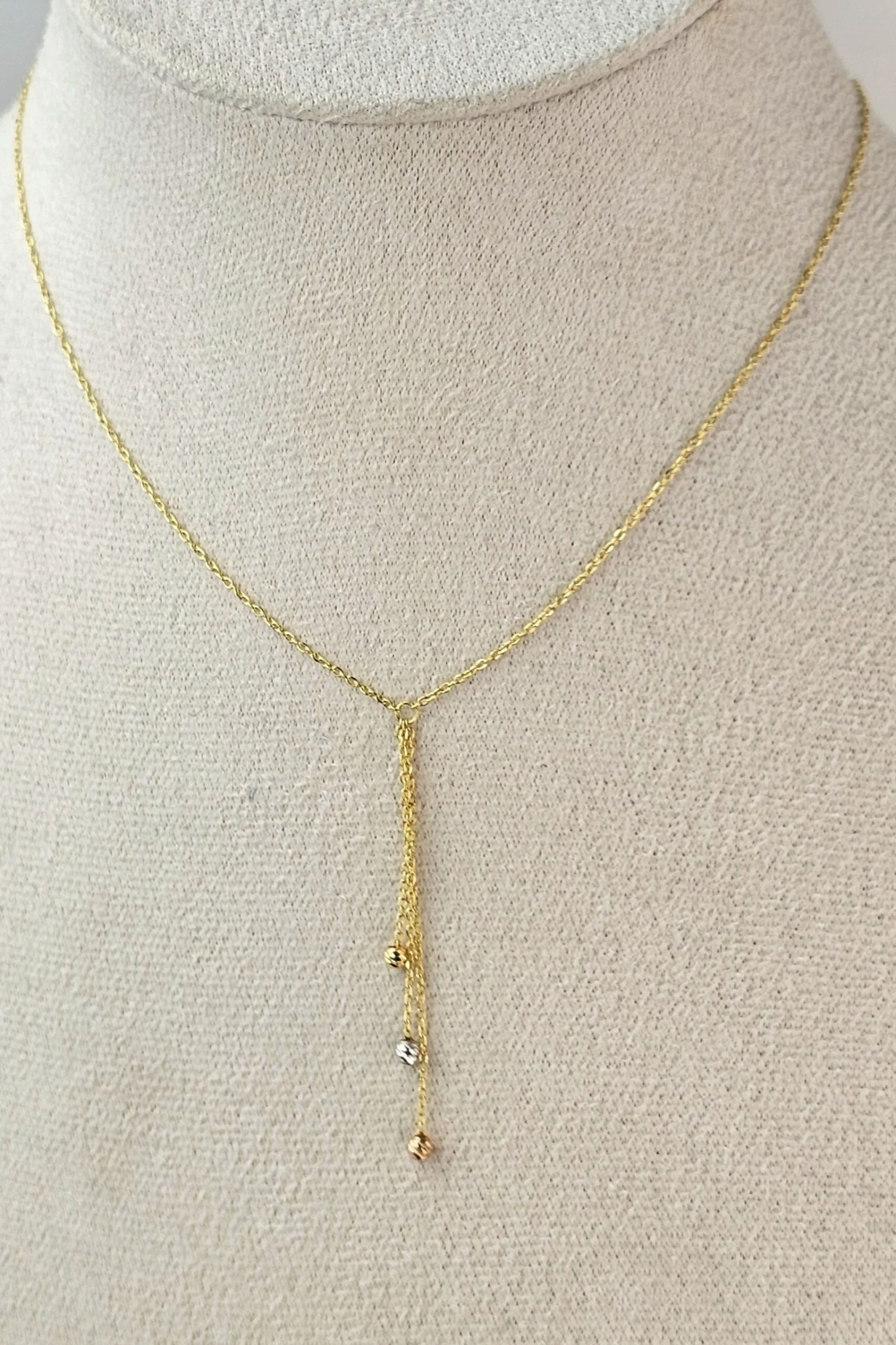 VELORA DROP NECKLACE 18K GOLD